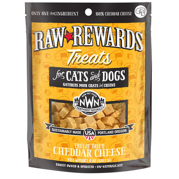 Northwest Naturals Raw Rewards Treats Freeze Dried Cheddar Cheese for Dogs & Cats