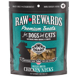 Northwest Naturals Raw Rewards Premium Treats Freeze Dried Chicken Necks for Dogs & Cats