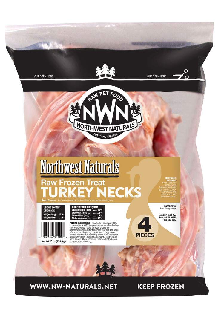 Northwest Naturals Northwest Naturals Raw Frozen Turkey Necks