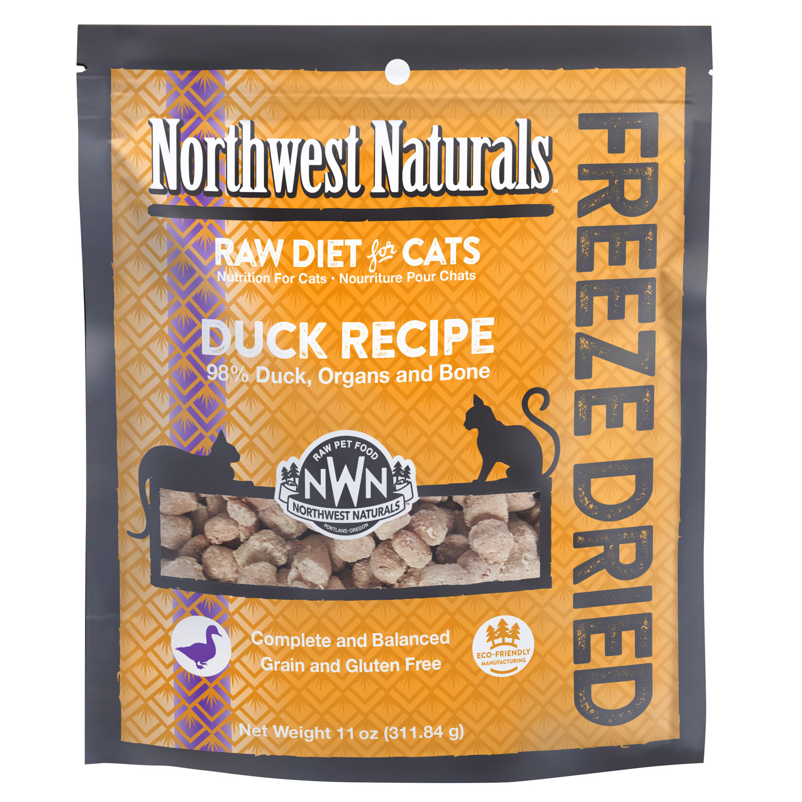Northwest Naturals Northwest Naturals Raw Diet for Cats - Freeze Dried Duck Recipe
