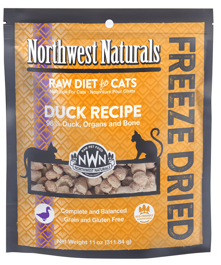 Northwest Naturals Northwest Naturals Raw Diet for Cats - Freeze Dried Duck Recipe