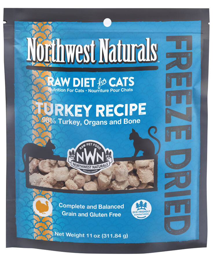 Northwest Naturals Northwest Naturals Raw Diet for Cats - Freeze Dried Turkey Recipe