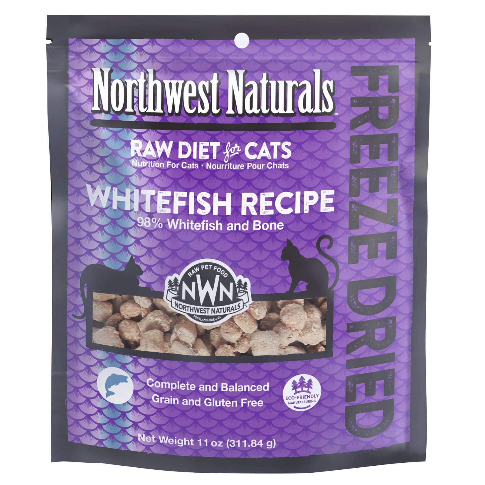 Northwest Naturals Northwest Naturals Raw Diet for Cats - Freeze Dried Whitefish Recipe