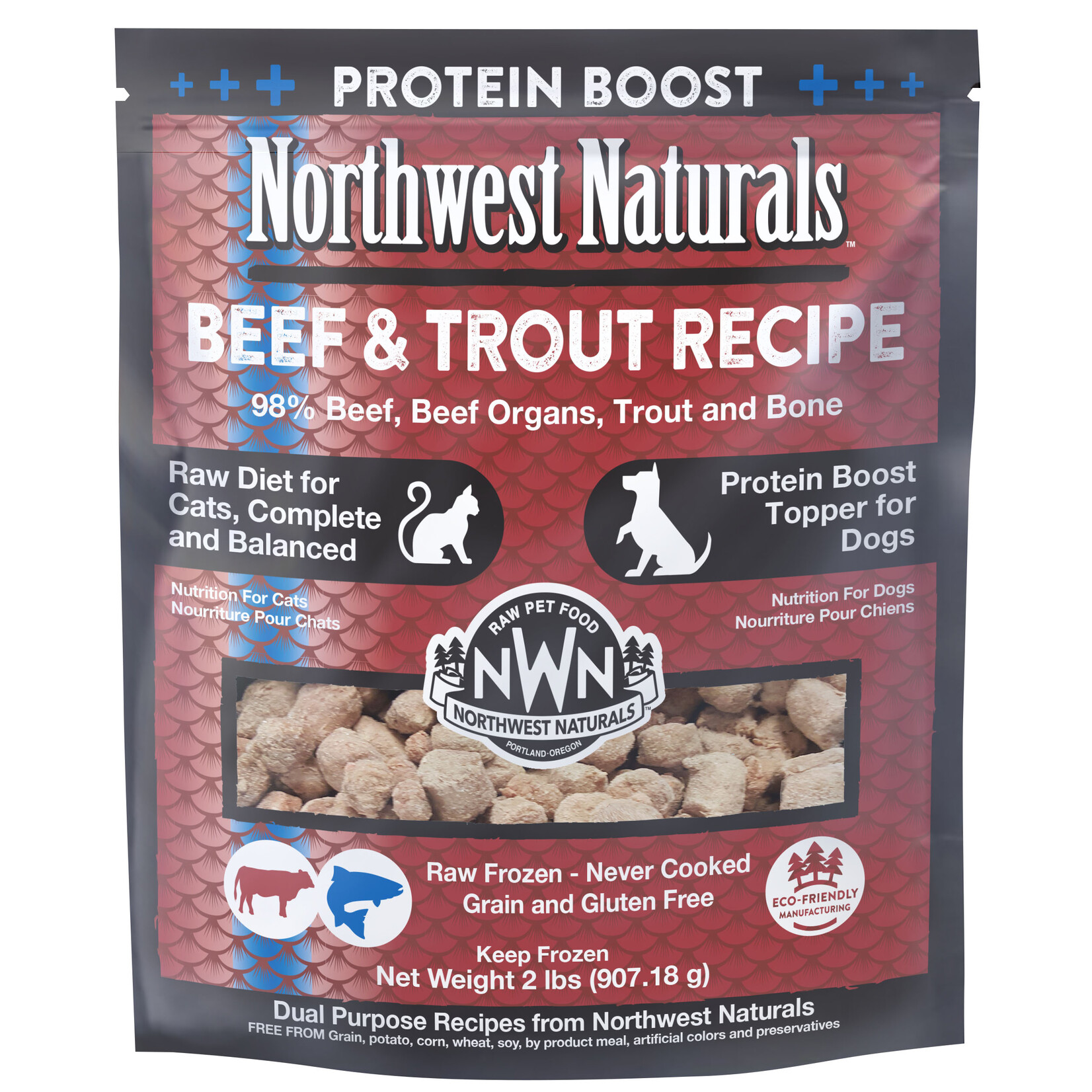 Northwest Naturals Northwest Naturals Raw Diet for Cats - Beef & Trout Recipe