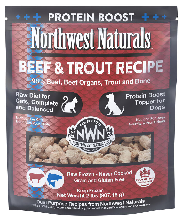 Northwest Naturals Northwest Naturals Raw Diet for Cats - Beef & Trout Recipe