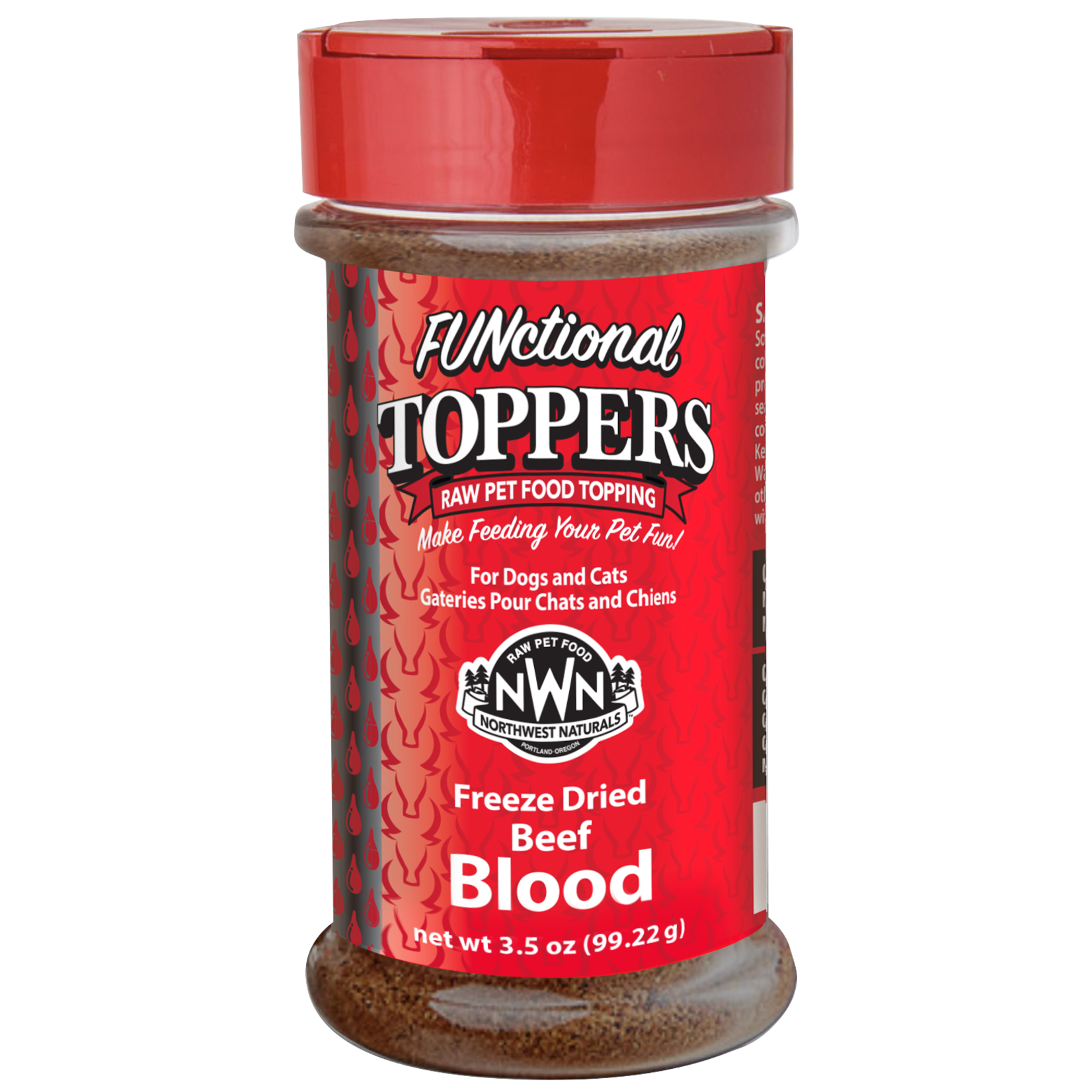 Northwest Naturals Northwest Naturals FUNctional Toppers - Freeze Dried Beef Blood