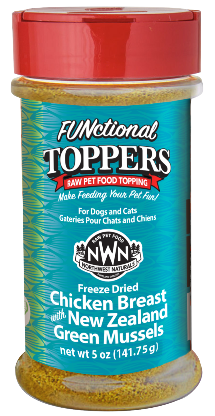 Northwest Naturals Northwest Naturals FUNctional Toppers - Freeze Dried Chicken Breast with New Zealand Green Mussels