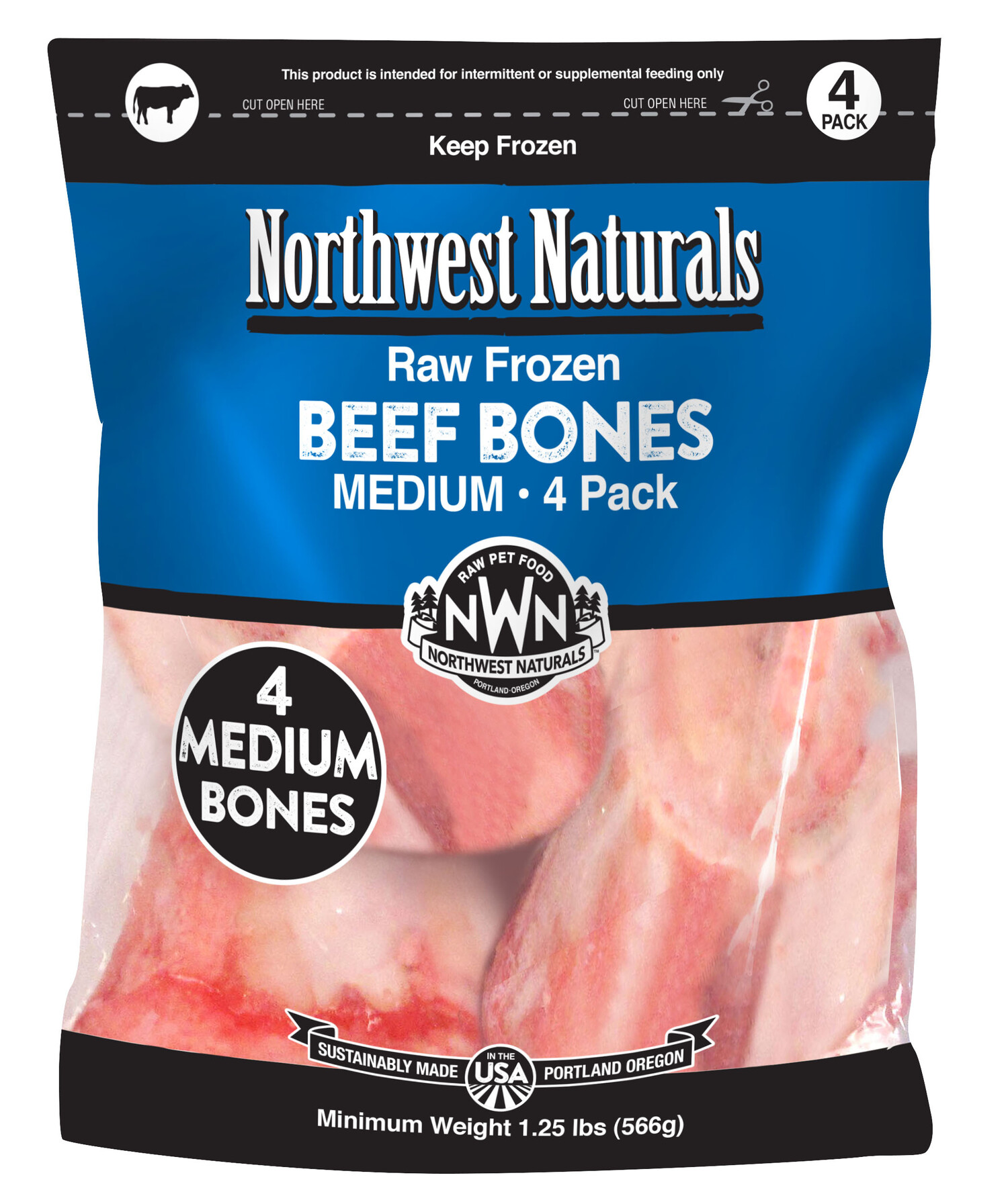 Northwest Naturals Frozen Raw Beef Bones 3