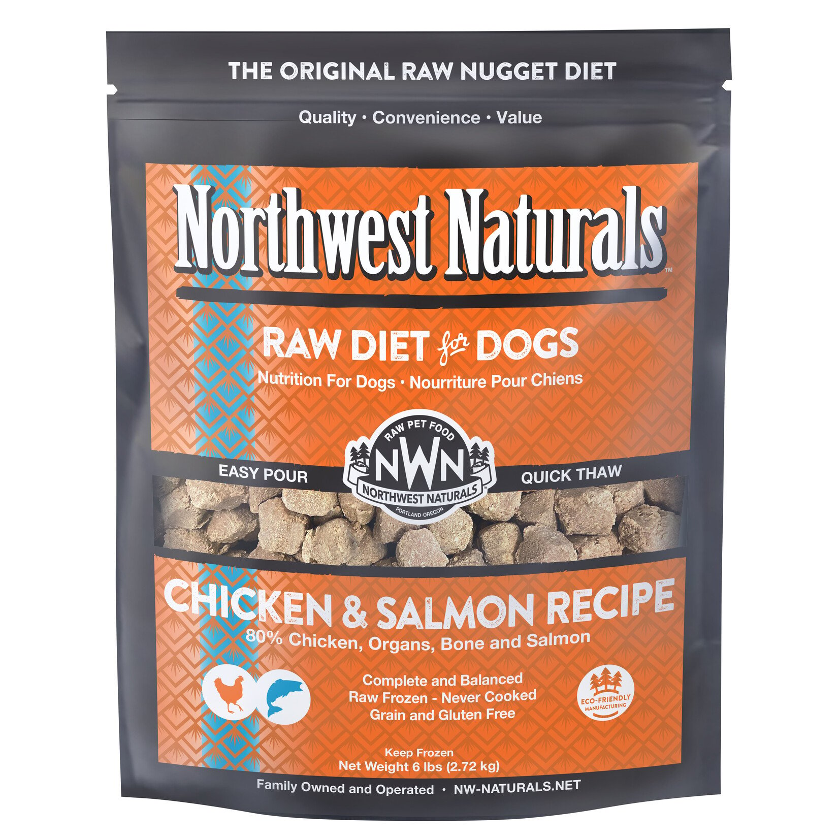 Northwest Naturals Northwest Naturals Nuggets Raw Diet for Dogs - Chicken & Salmon Recipe