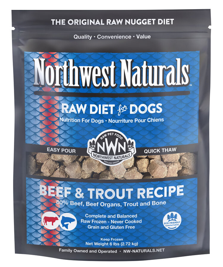 Northwest Naturals Northwest Naturals Nuggets Raw Diet for Dogs - Beef & Trout Recipe