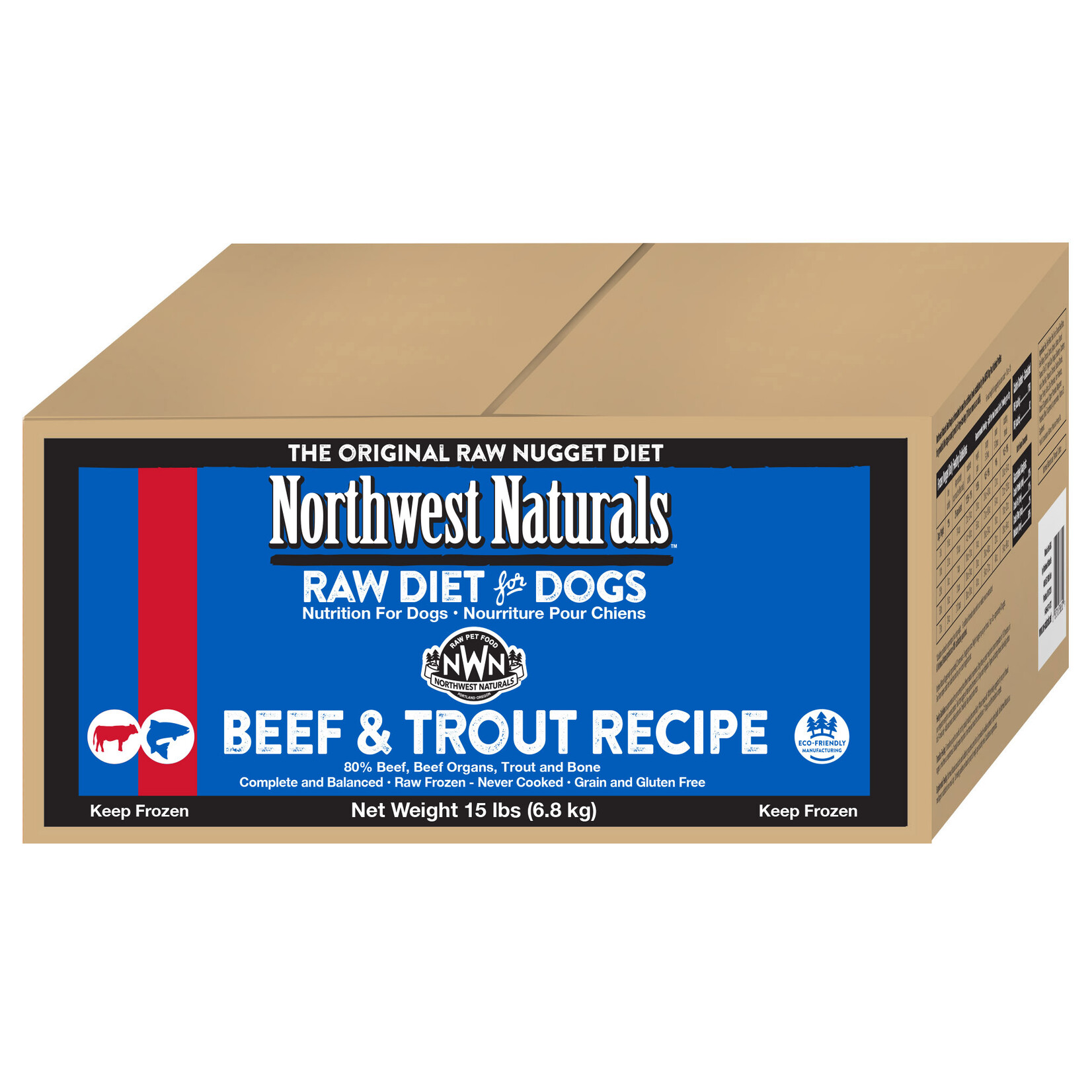 Northwest Naturals Northwest Naturals Nuggets Raw Diet for Dogs - Beef & Trout Recipe