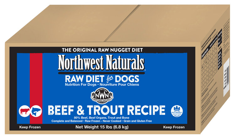Northwest Naturals Northwest Naturals Nuggets Raw Diet for Dogs - Beef & Trout Recipe