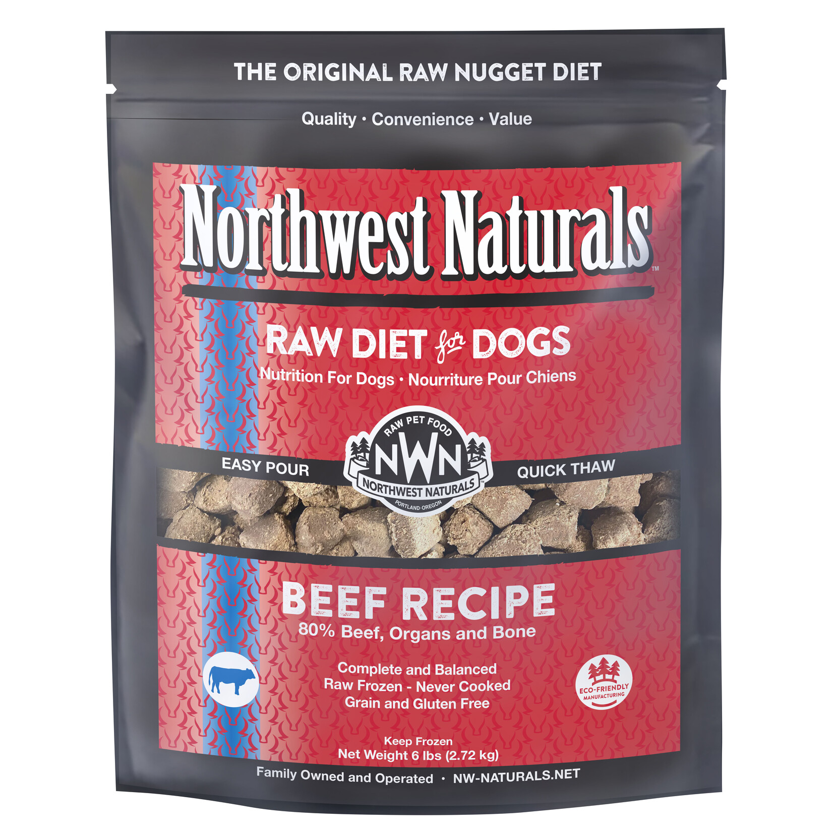 Northwest Naturals Northwest Naturals Nuggets Raw Diet for Dogs - Beef Recipe