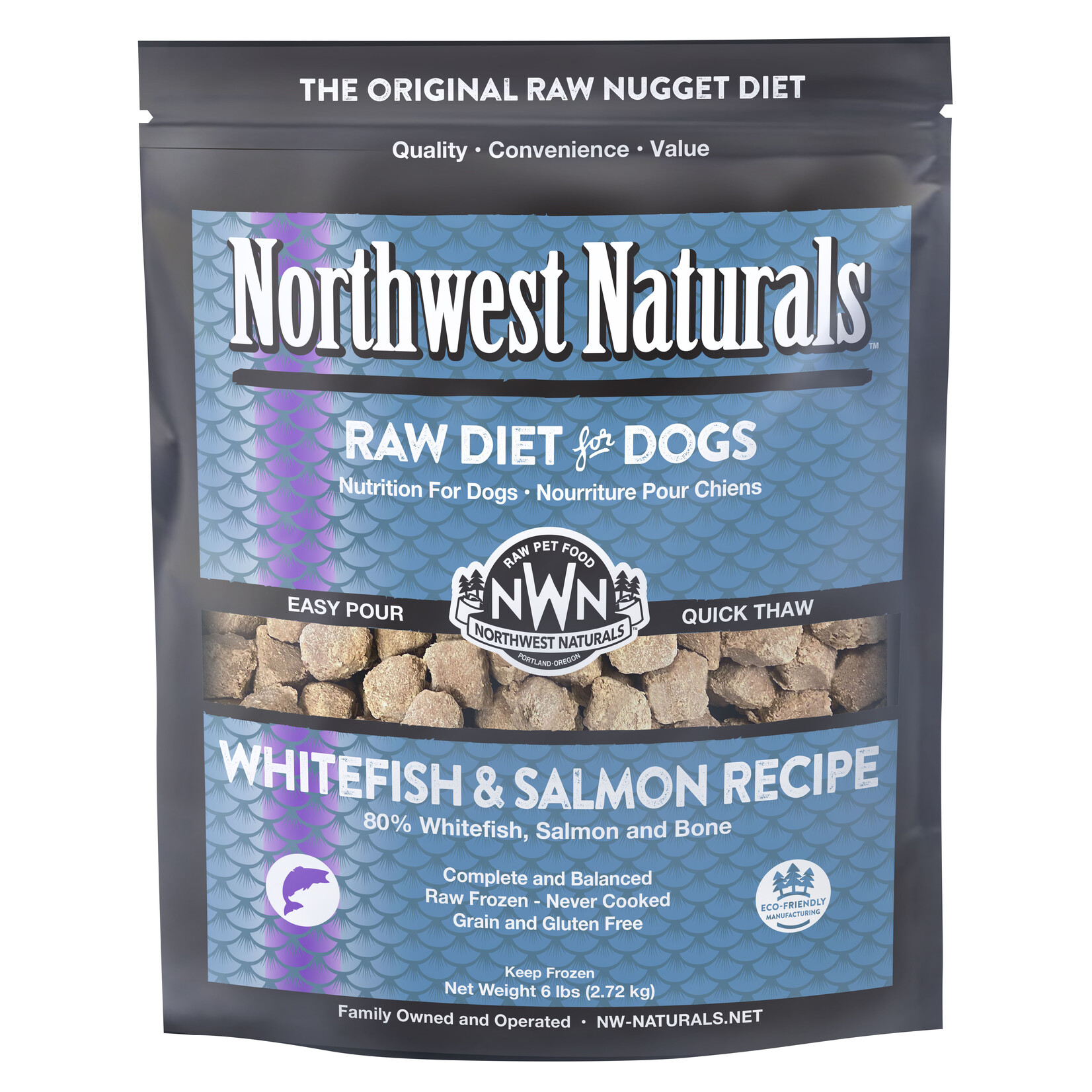 Northwest Naturals Northwest Naturals Nuggets Raw Diet for Dogs - Whitefish & Salmon Recipe