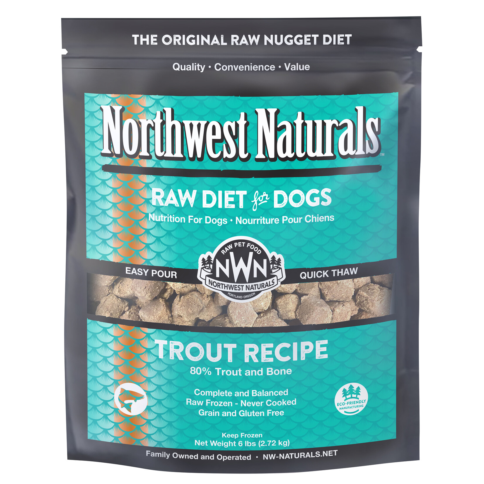 Northwest Naturals Northwest Naturals Nuggets Raw Diet for Dogs - Trout Recipe