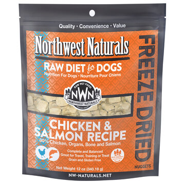 Northwest Naturals Northwest Naturals Raw Diet for Dogs - Freeze Dried Chicken & Salmon Recipe
