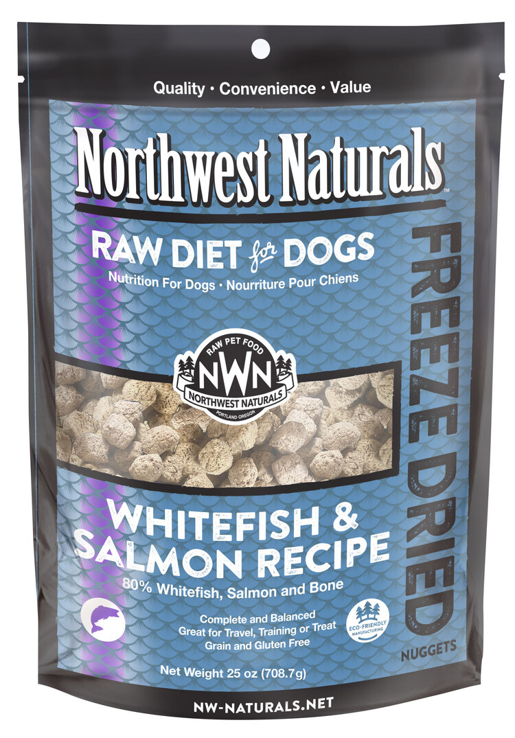 Northwest Naturals Northwest Naturals Raw Diet for Dogs - Freeze Dried Whitefish & Salmon Recipe