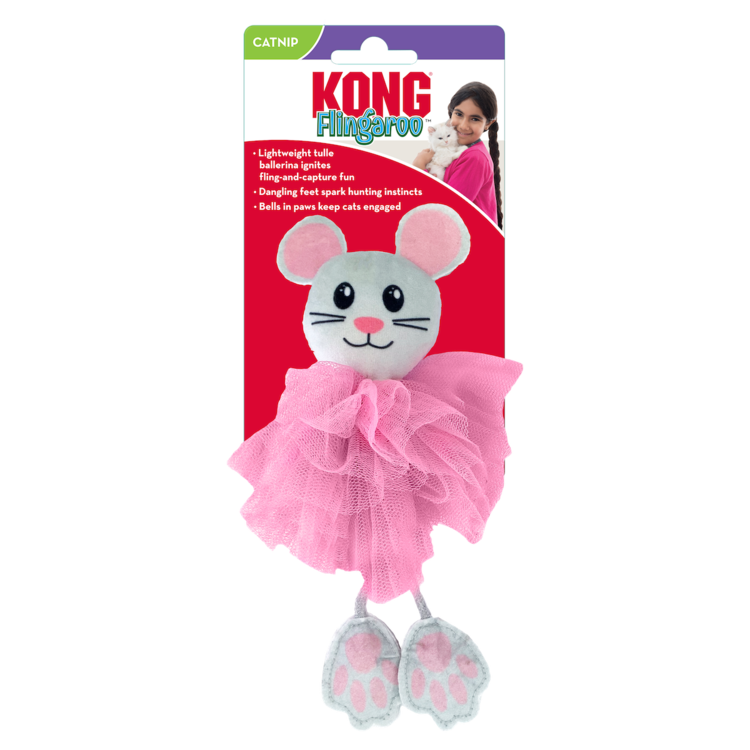 KONG Company KONG Flingaroo - Tutu Cat Toy (Assorted)
