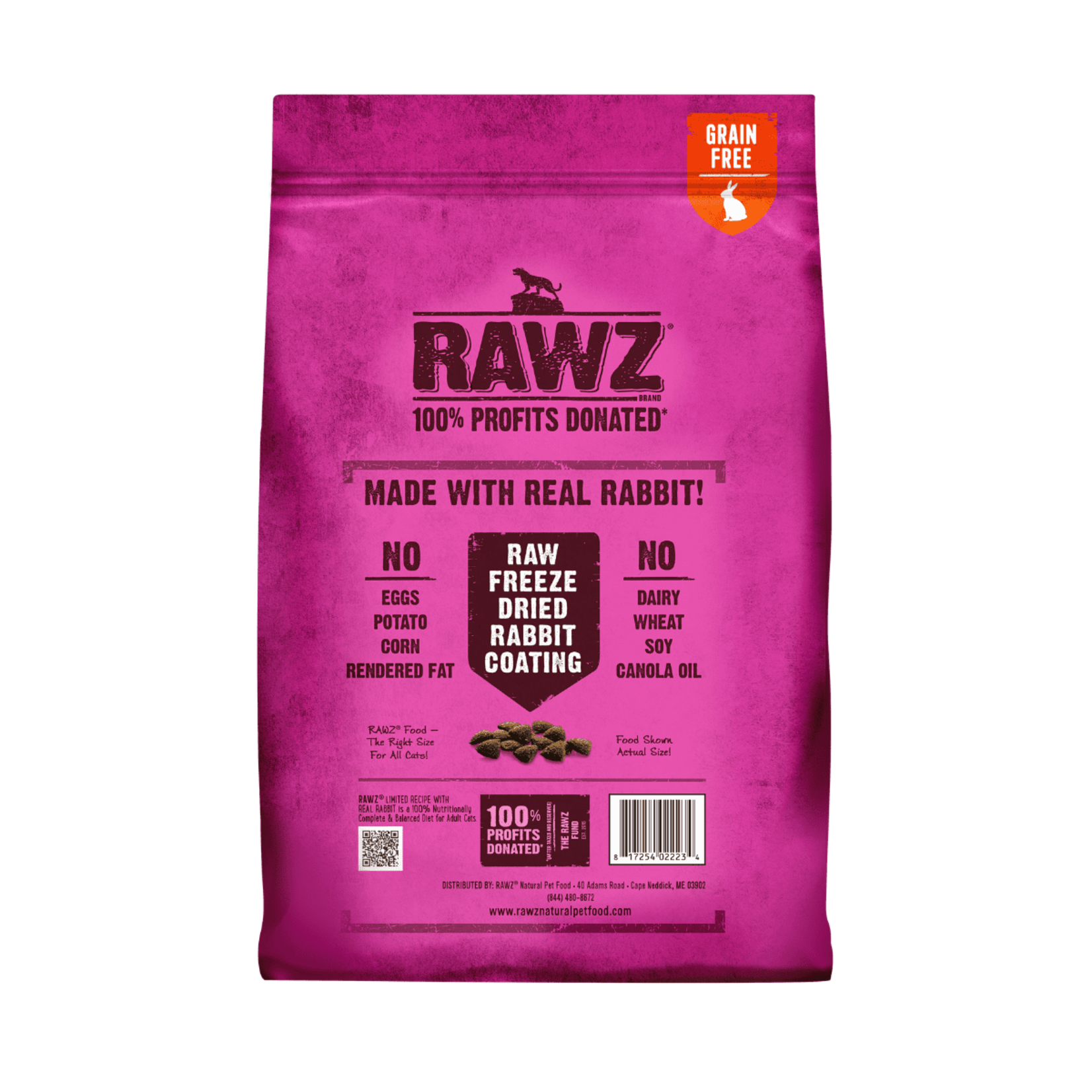 Rawz Natural Pet Food Rawz Natural Pet Food Limited Recipe with Real Rabbit Cat Food