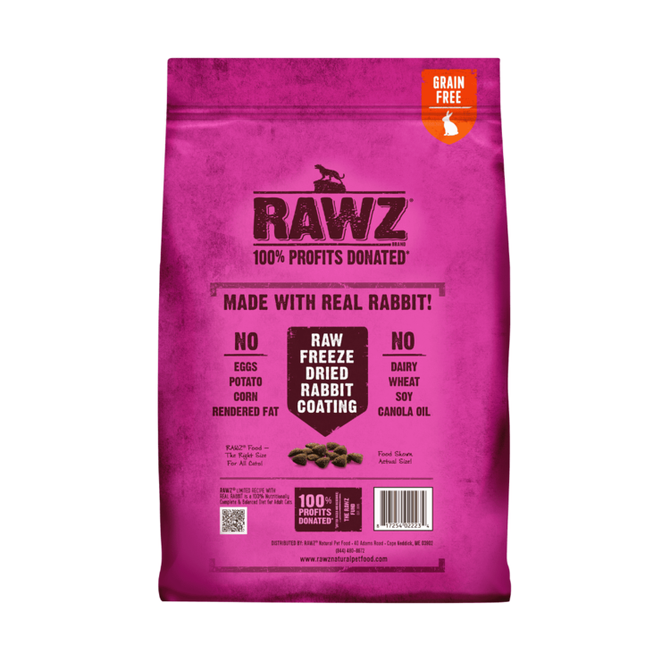 Rawz Natural Pet Food Rawz Natural Pet Food Limited Recipe with Real Rabbit Cat Food