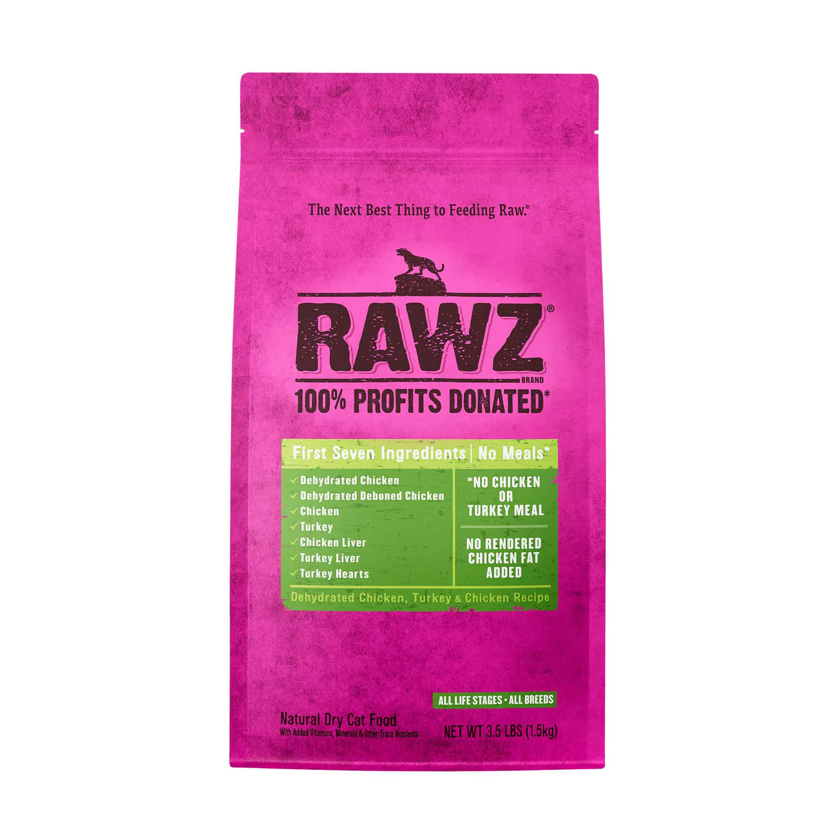 Rawz Natural Pet Food Rawz Natural Pet Food Dehydrated Chicken, Turkey & Chicken Recipe Cat Food