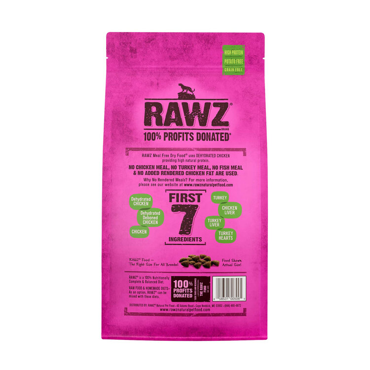 Rawz Natural Pet Food Rawz Natural Pet Food Dehydrated Chicken, Turkey & Chicken Recipe Cat Food