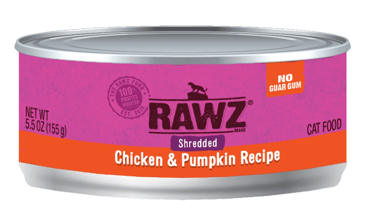 Rawz Natural Pet Food Rawz Natural Pet Food Shredded - Chicken & Pumpkin Recipe Cat Food