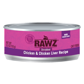 Rawz Natural Pet Food Rawz Natural Pet Food Shredded - Chicken & Chicken Liver Recipe Cat Food