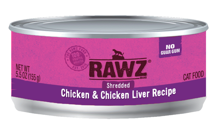 Rawz Natural Pet Food Rawz Natural Pet Food Shredded - Chicken & Chicken Liver Recipe Cat Food