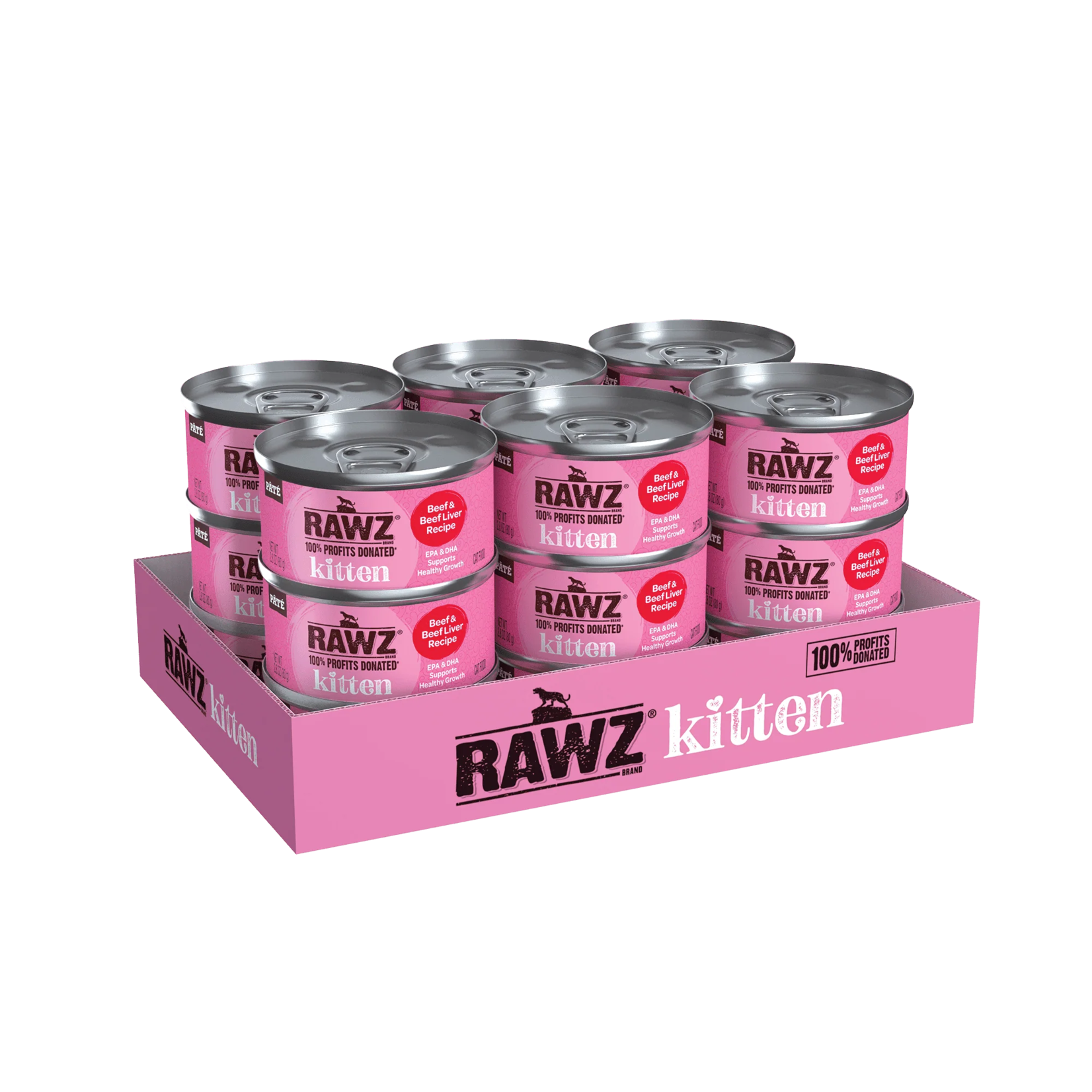 Rawz Natural Pet Food Rawz Natural Pet Food Kitten - Beef & Beef Liver Pâté Recipe Cat Food