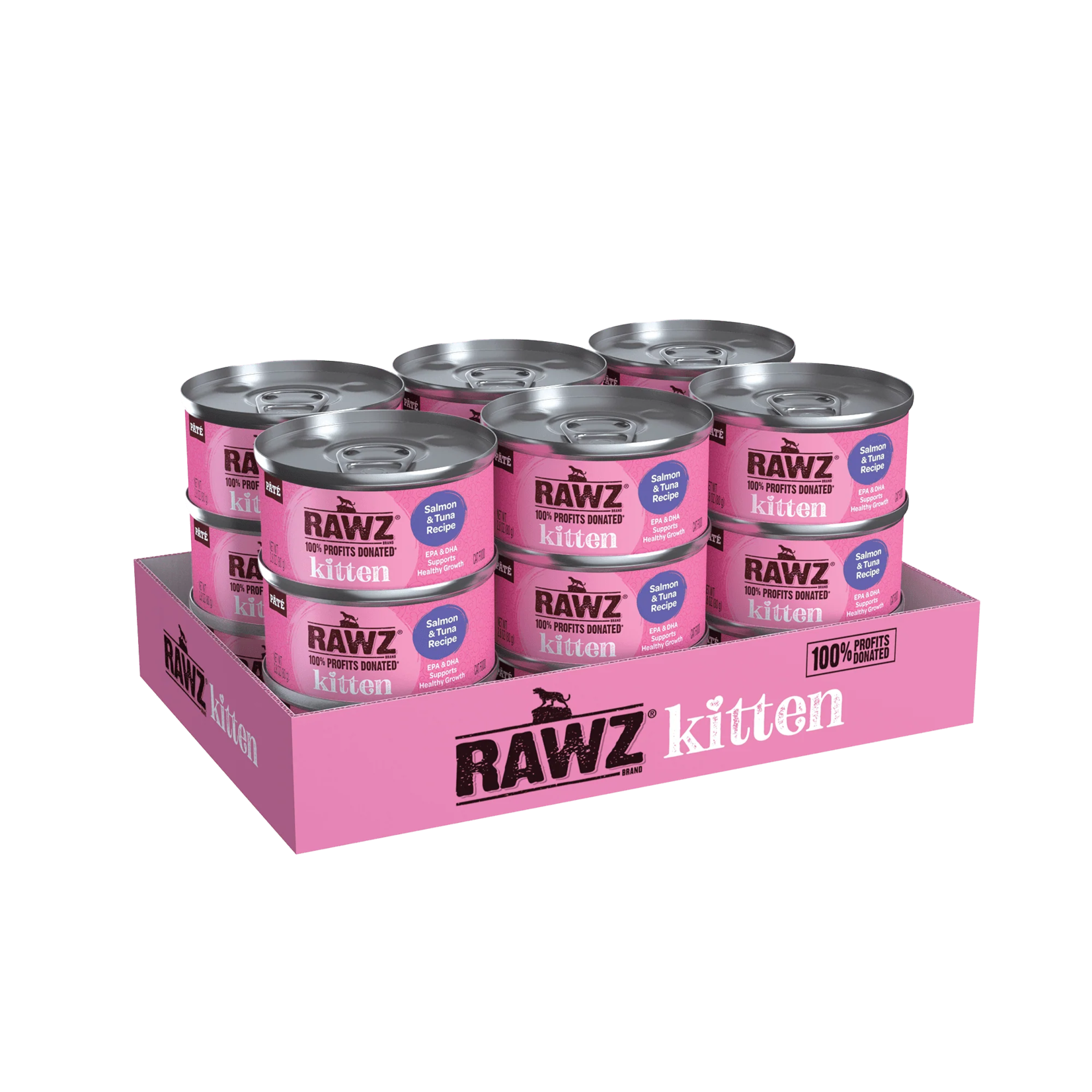 Rawz Natural Pet Food Rawz Natural Pet Food Kitten - Salmon & Tuna Pâté Recipe Cat Food