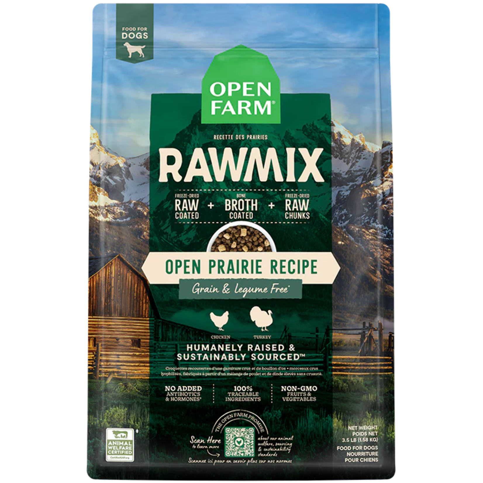 Open Farm Open Farm RawMix - Open Prairie Grain-Free Recipe for Dogs