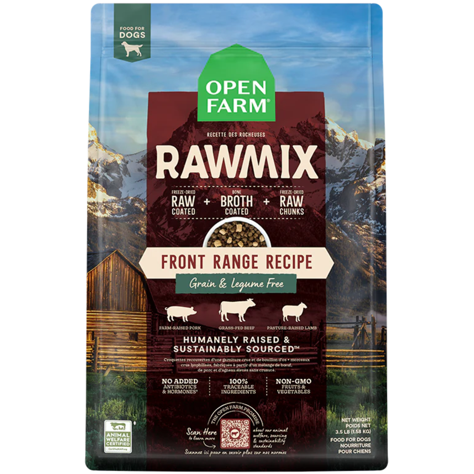 Open Farm Open Farm RawMix - Front Range Grain-Free Recipe for Dogs