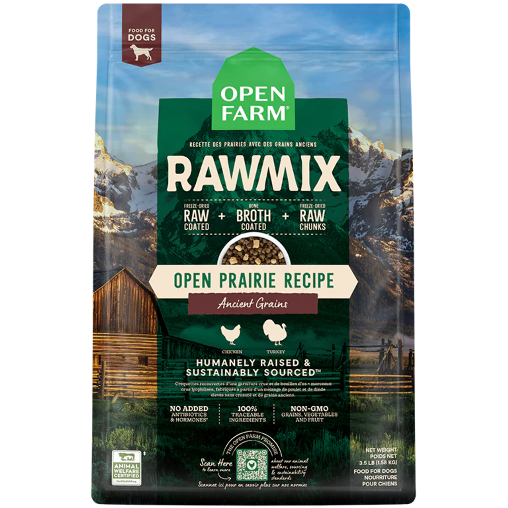 Open Farm Open Farm RawMix - Open Prairie Ancient Grains Recipe for Dogs