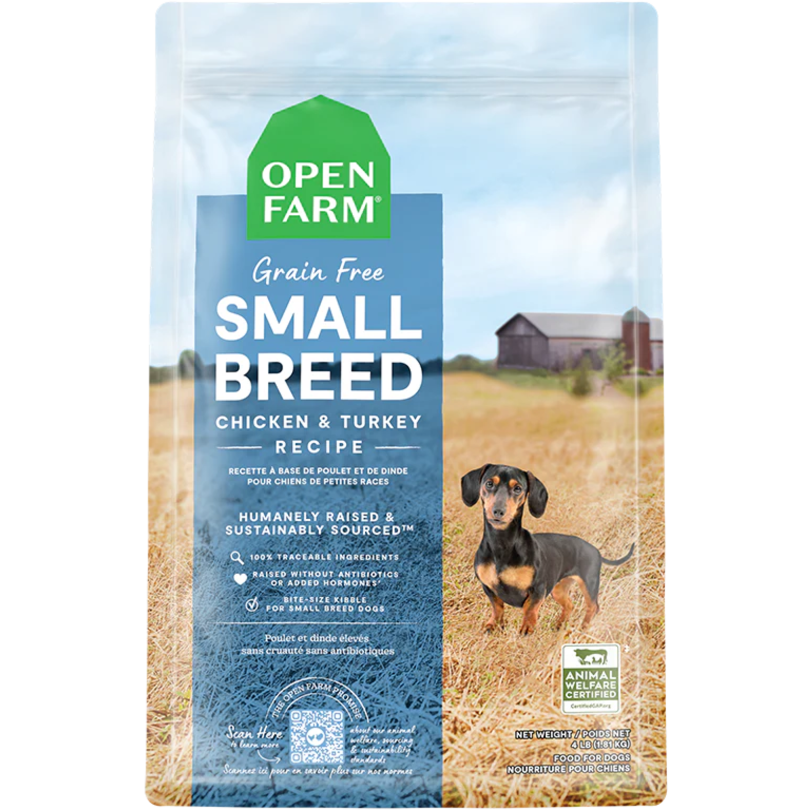 Open Farm Open Farm Small Breed Chicken & Turkey Recipe for Dogs