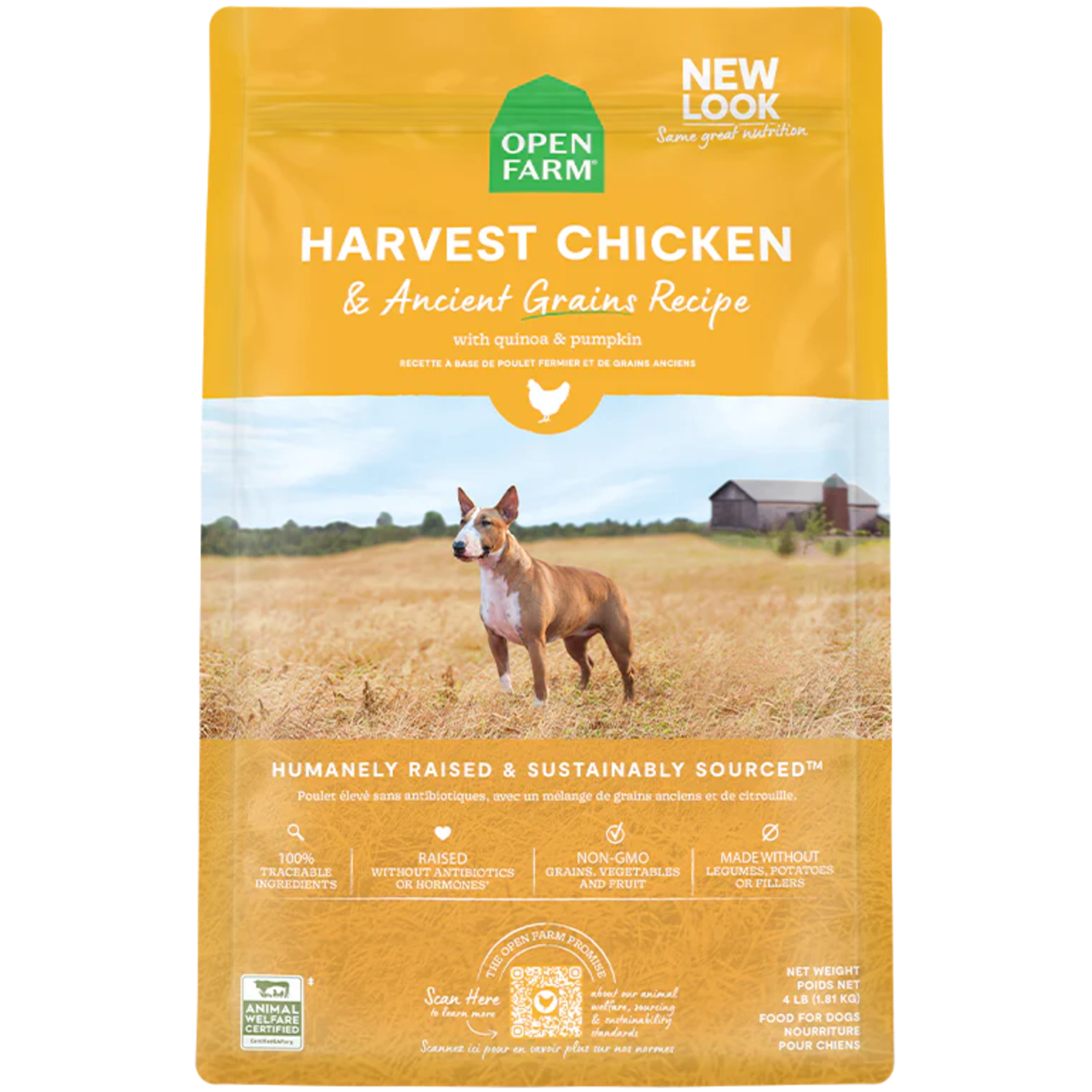 Open Farm Open Farm Harvest Chicken & Ancient Grains Recipe for Dogs
