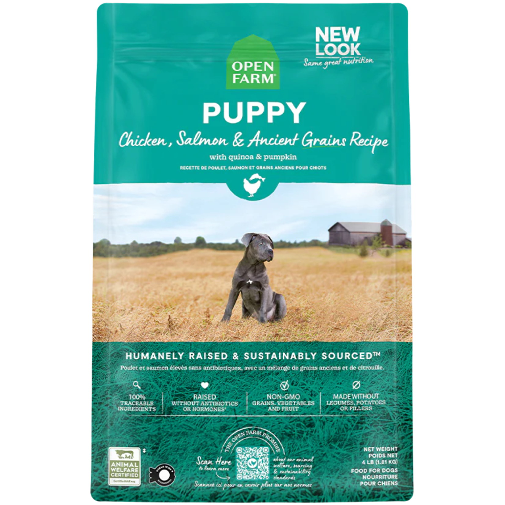 Open Farm Open Farm Puppy Chicken, Salmon & Ancient Grains Recipe for Dogs