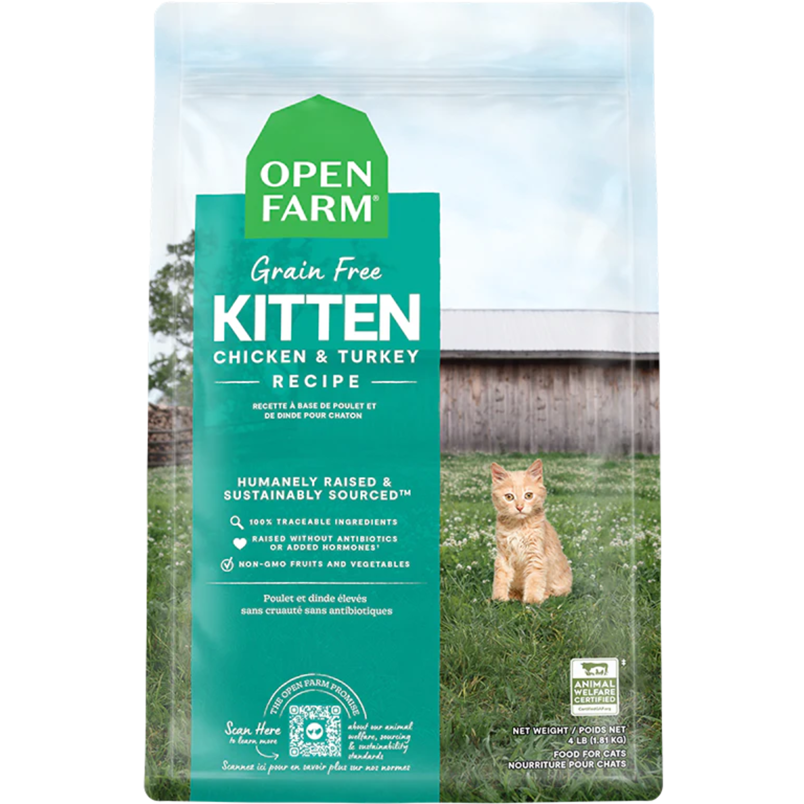 Open Farm Open Farm Kitten Chicken & Turkey Recipe for Cats