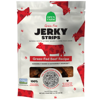 Open Farm Open Farm Grain Free Jerky Strips - Grass-Fed Beef Recipe