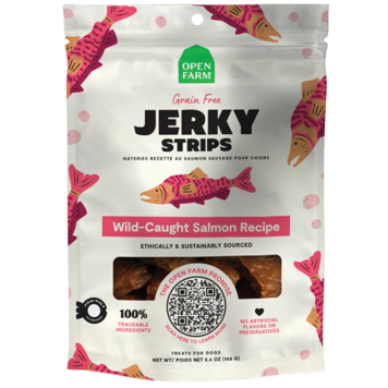 Open Farm Open Farm Grain Free Jerky Strips - Salmon Recipe