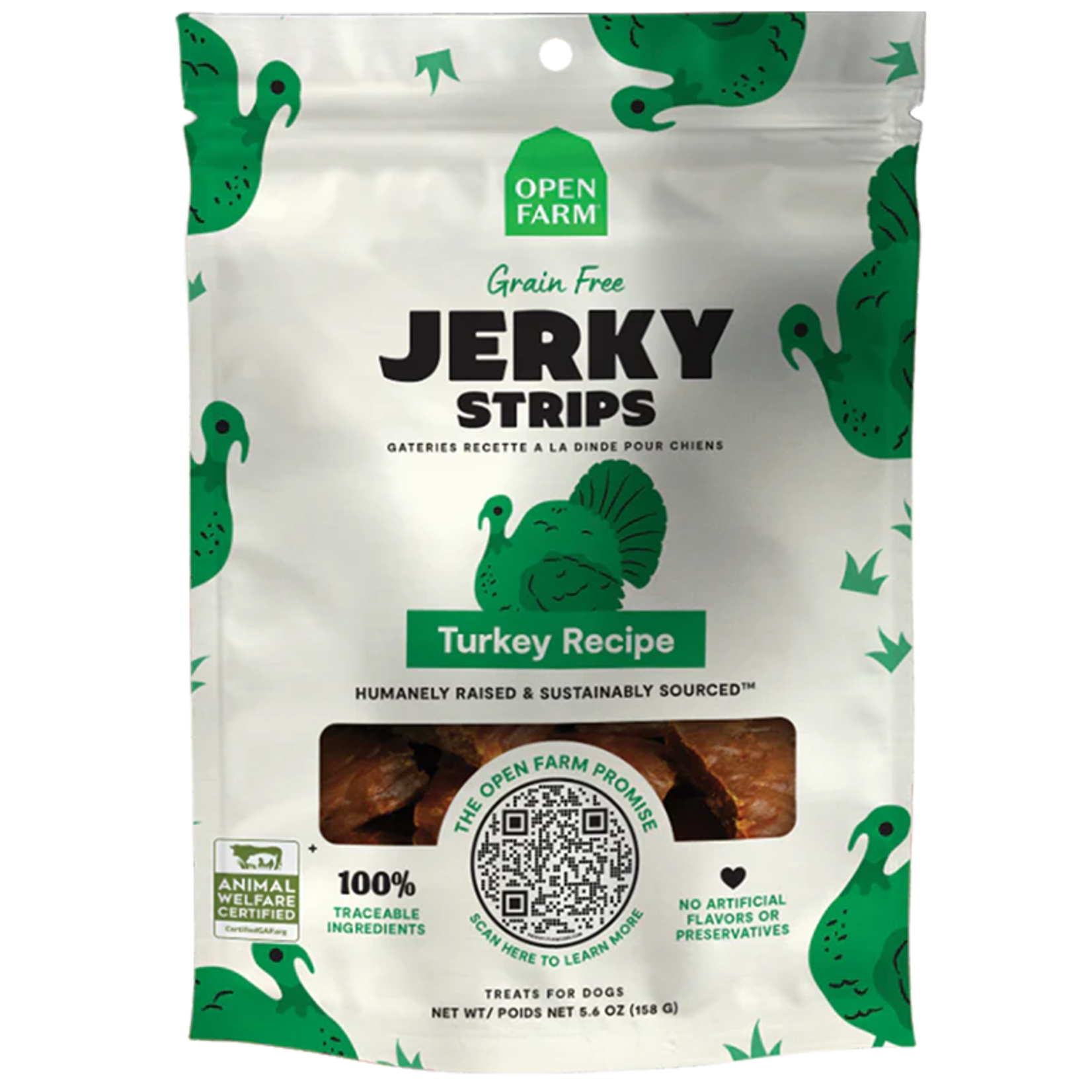 Open Farm Open Farm Grain Free Jerky Strips - Turkey Recipe