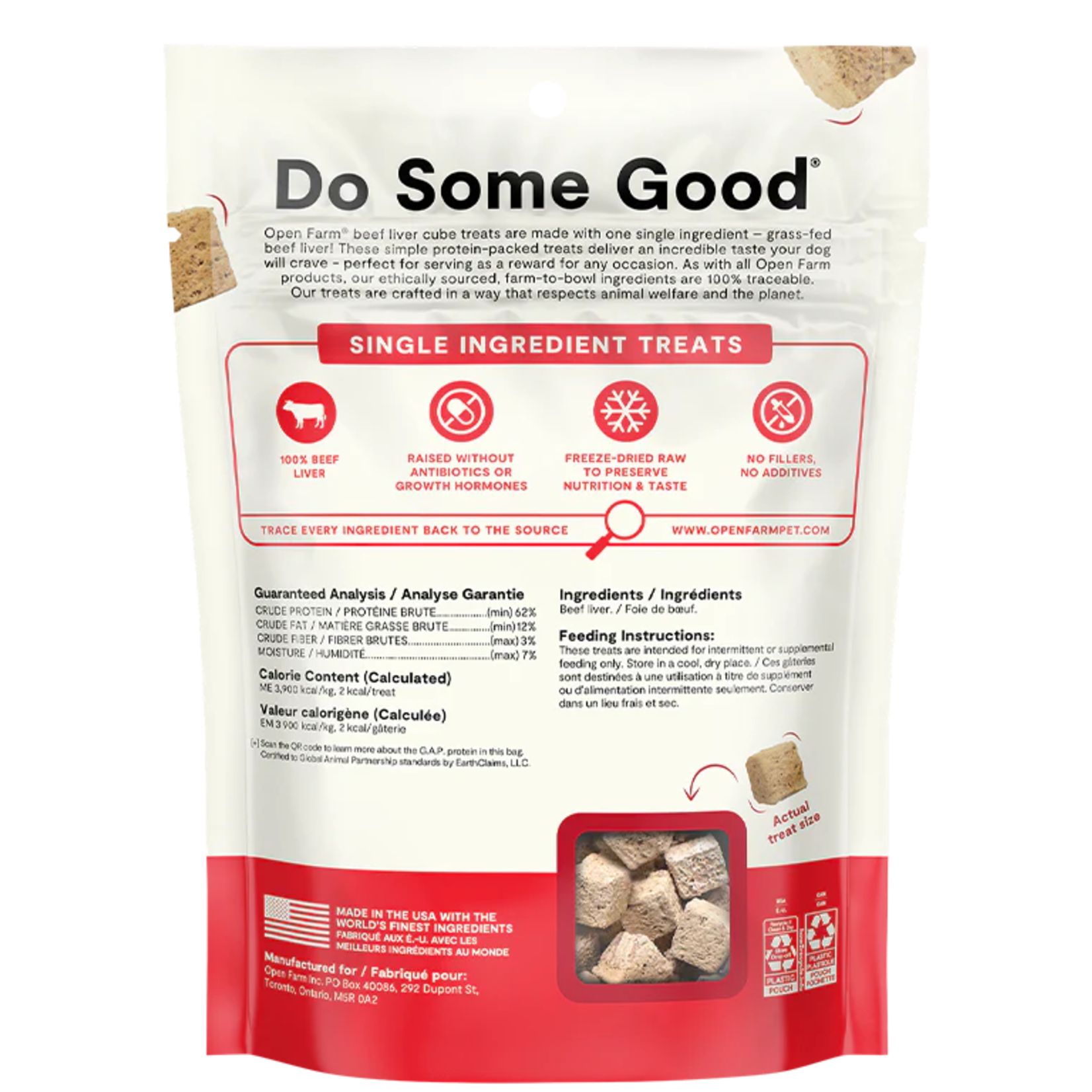 Open Farm Open Farm Freeze-Dried Raw Cubes - Beef Liver