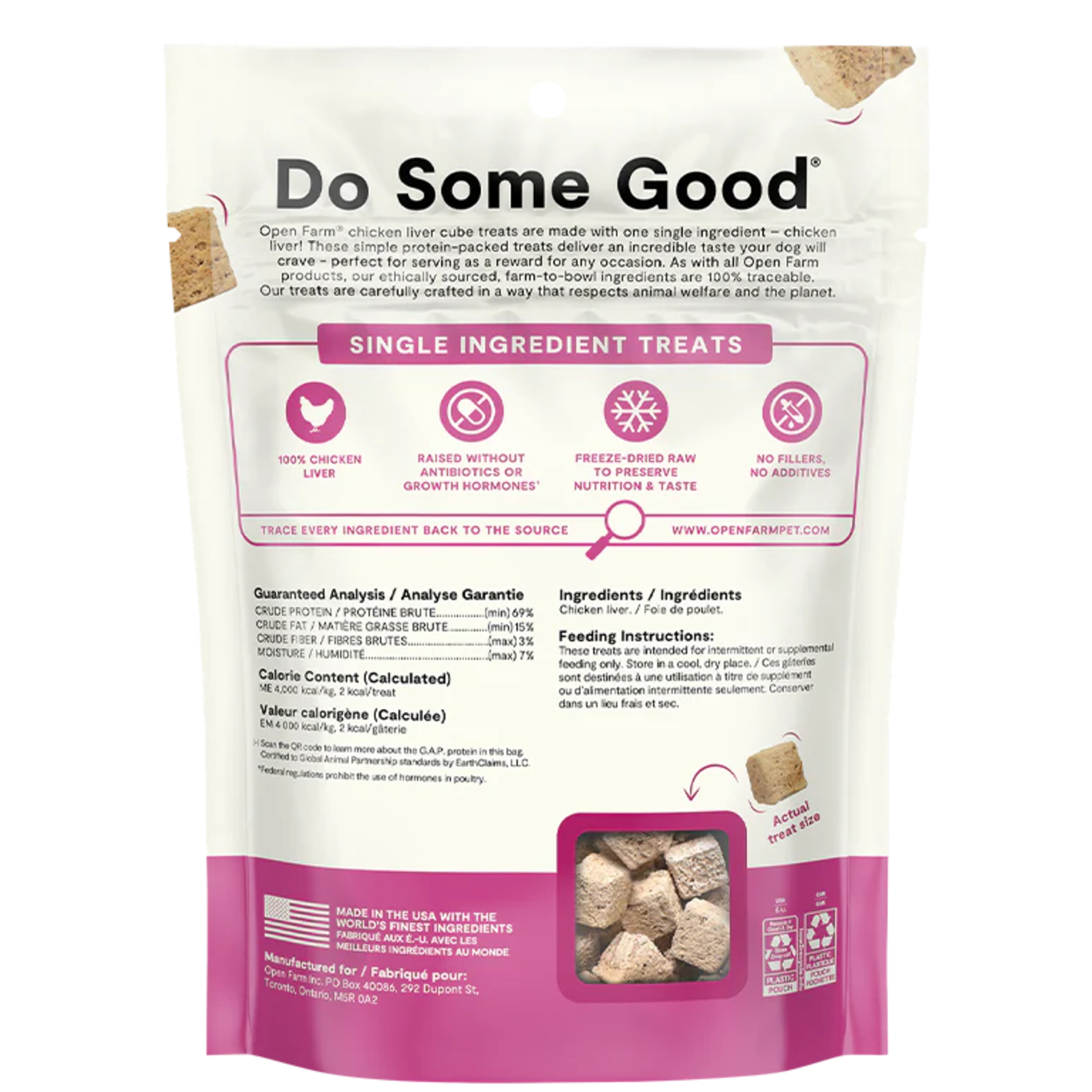 Open Farm Open Farm Freeze-Dried Raw Cubes - Chicken Liver