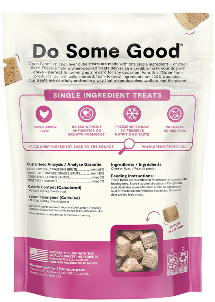 Open Farm Open Farm Freeze-Dried Raw Cubes - Chicken Liver