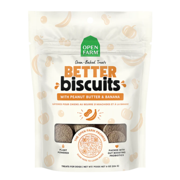 Open Farm Open Farm Better Biscuits - Peanut Butter & Banana Recipe