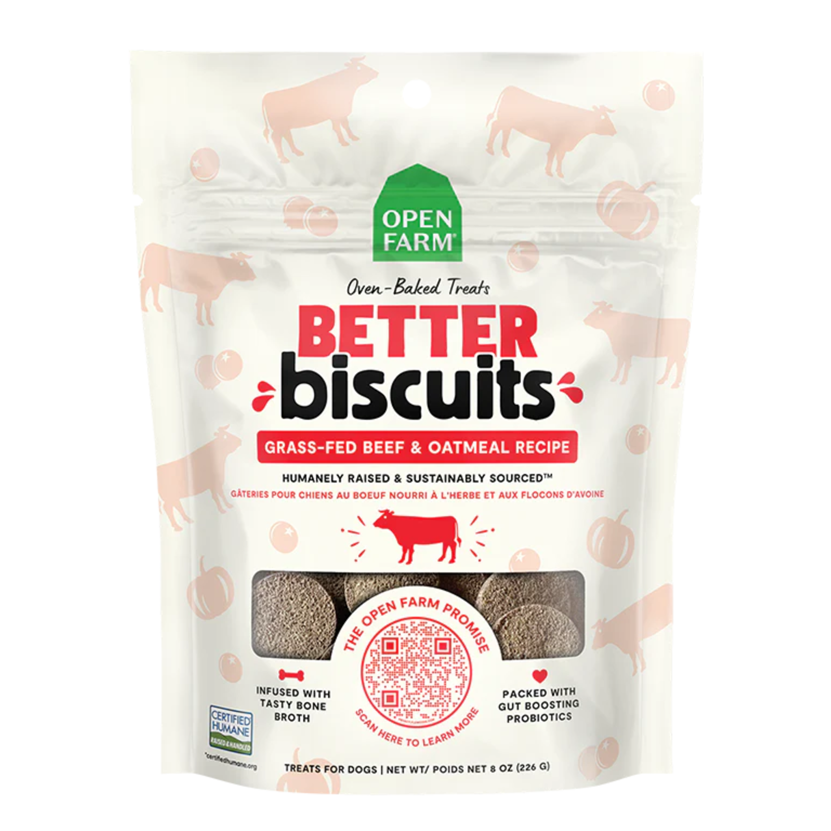 Open Farm Open Farm Better Biscuits - Grass-Fed Beef & Oatmeal Recipe