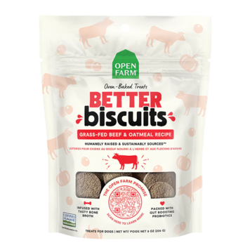 Open Farm Open Farm Better Biscuits - Grass-Fed Beef & Oatmeal Recipe