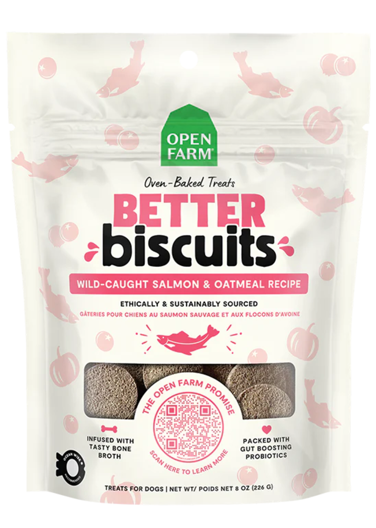 Open Farm Open Farm Better Biscuits - Wild-Caught Salmon & Oatmeal Recipe
