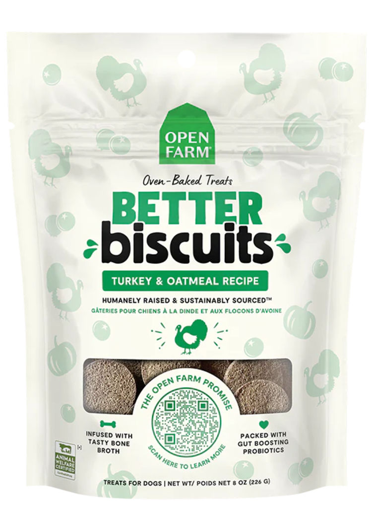 Open Farm Open Farm Better Biscuits - Turkey & Oatmeal Recipe