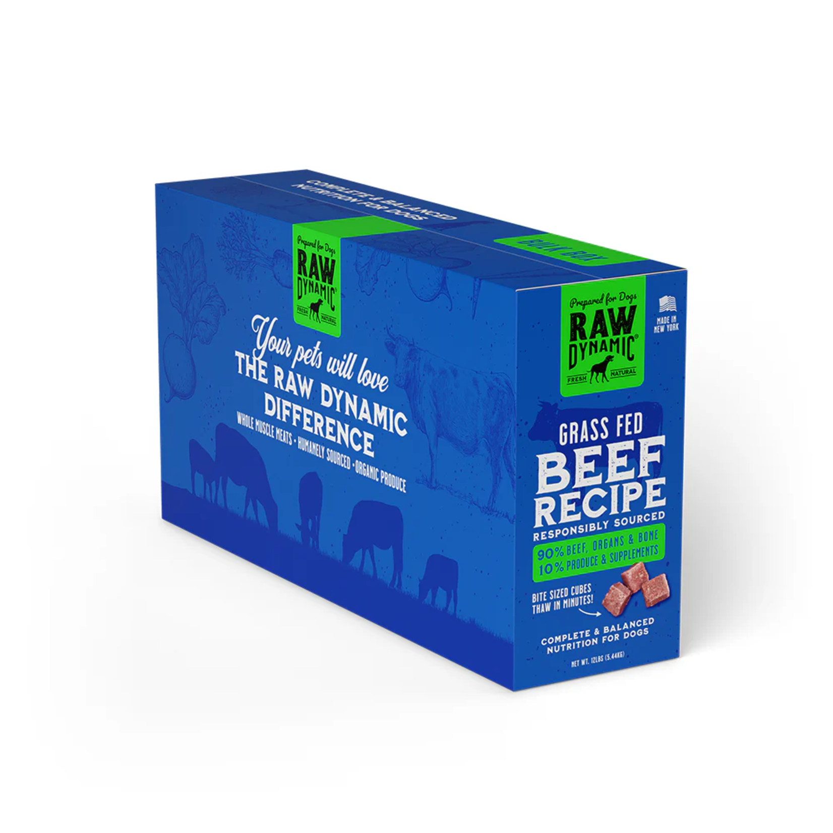 Raw Dynamic Raw Dynamic Frozen Raw Grass Fed Beef Formula for Dogs